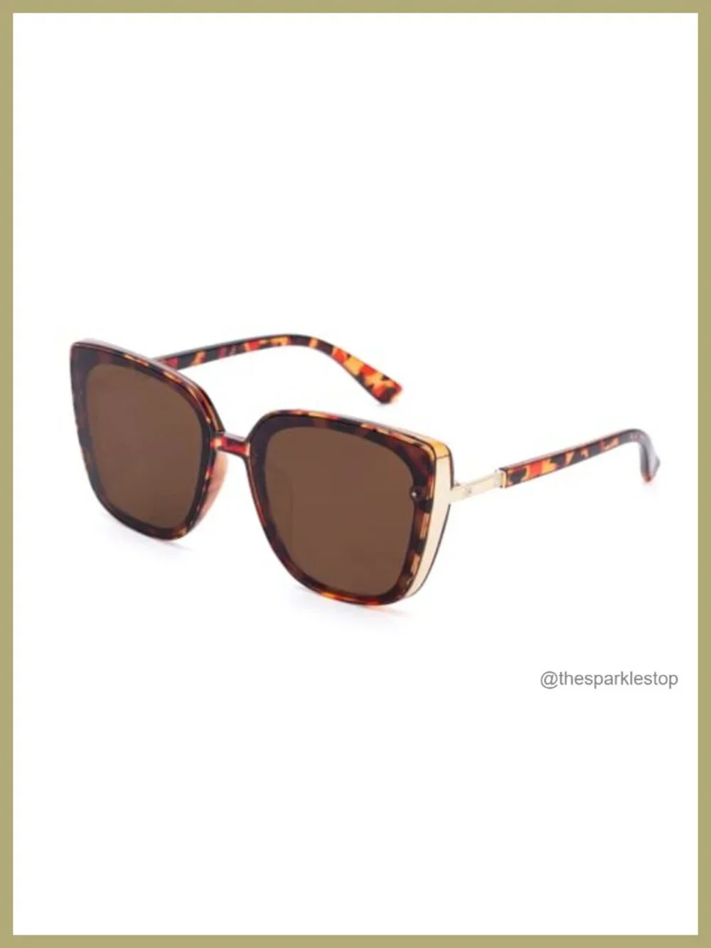 Oversized Square Sunglasses UV400 Protection Unisex for Driving